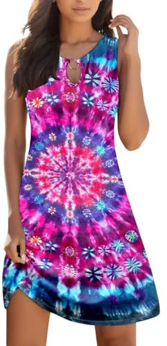 WVONIF Robes Femmes d été mi-Longues Recherche Robe de soirée Jupe Noire Femme Courte Droite Jupon Coton sous Robe Flowy Dress Tutu Femme Enceinte Vetement Fille 12 Ans ete Robe