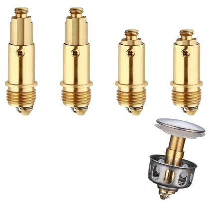 4 Piezas Valvula Pop up, tapon Lavabo Roca, tapon Lavabo Click clack, Valvula Lavabo, Valvula desague Lavabo, válvula para Lavabo Clic clac, tapón Lavabo Click clack, Valvula Click clack (A)