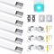 Profilé LED en aluminium pour bande LED jusqu'à 16 mm, En forme de U, Diffuseur LED avec couvercle blanc laiteux, Convient pour les bandes LED Philips Hue / Stripe / Bande LED Plus