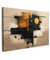 MuchoWow© Bilder Groß 120x80 cm XXL Wohnzimmer Deko Moderne Wandbild Kunstdruck auf Leinwand Bild Schlafzimmer über Bett Room Decor Geschenke Kunst - Beige - Modern - Gold