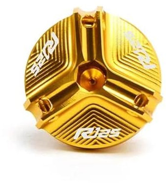 öLeinfüLlschraube Motorrad öLdeckel Für YA&MAHA MT125 YZFR125 MT-125 YZF R125 2008-2023 Motorrad Motoröl Einfüllstopfen Öleinfülldeckel(Gold,For R125)