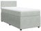 vidaXL Boxspringbett, Einzelbett mit Matratze Matratzenauflage, Bettgestell mit Lattenrost Kopfteil, Polsterbett Bett für Schlafzimmer, Hellgrau 80x200cm Samt