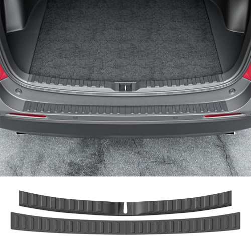 powoq 2PCS Rear Bumper Protector Compatible with 2019-2025 Toyota RAV4 Trunk Sill Cover Protector Replacement for 2019-2025 Toyota RAV4 Accessories