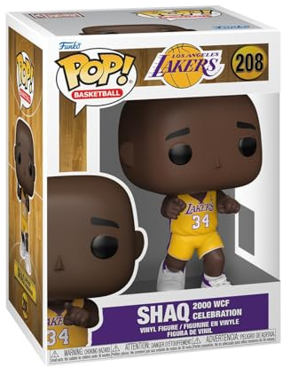 POP Funko NBA: LA Lakers - Shaq (2000 WCF Celebration) | Offizielles Sport Merch - Vinyl Sammelfigur als Regal Deko - Geschenkidee zum Geburtstag für Fans und Sammler