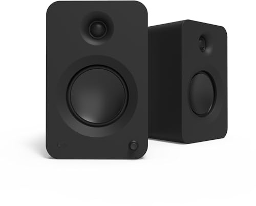 Kanto REN 200W Powered Speaker System with HDMI ARC Input for TV & Home Theater | USB-C and Bluetooth 5.3 | High/Low Pass Filter | Pair | Matte Black
