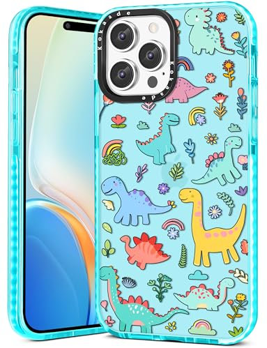 Kokaade for iPhone 12 Pro Max Case for Women Girls - Cute Kawaii Dinosaur Design Fashion Phone Cover Girly TPU Funda for iPhone 12 Promax