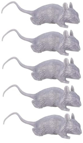 TOYANDONA 10pcs Plastic Fake Mouse Prank Toys Halloween Simulation Mouse Toy Realistic
