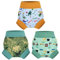 MOEMOE BABY Pannolino da nuoto, Riutilizzabile Costume Contenitivo per Bambini Neonato Neonata,3 pezzi,Veicolo,XL/4T/4-5 Anni