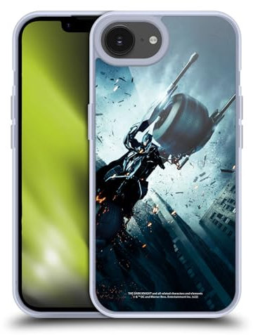 Head Case Designs Offizielle The Dark Knight Batman Batpod Wichtige Kunst Gelhülle [Militärischer Schutzgrad] Kompatibel Mit Apple iPhone 16e Und Kompatibel Mit MagSafe