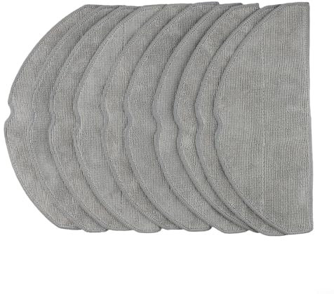 Bebykilemi Vakuum-Mopptücher für Roboter-Staubsauger, waschbar, wiederverwendbar, hält sauber und hygienisch, Bodenstaubsauger-Zubehör (10 Stück)