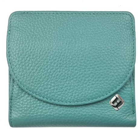 Portmonaise Damen, Reise Geldbörse, viele Fächer, Leder mintgrün, RFID Blocker, Münzfach | Wiener Schachtel, Portemonnaie Geldbeutel Brieftasche Damengeldbörse Damenportemonnaie Damengeldbeutel