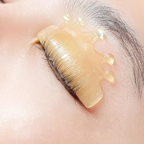 PERMANIA Wimpernlifting Pads, wiederverwendbare Silikon Wimpernlifting Zubehör für die Wimpernwelle, 4 Stück Lash lifting Pads in Größe S und M für alle Augenformen (Gelb)