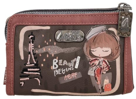 Anekke Geldbörse Mademoiselle Flexible RFID Wallet Multicolor braun