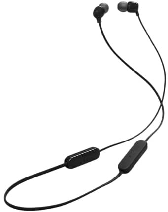 JBL Tune 135BT, Auricolari Wireless Bluetooth In-Ear, Nero | Microfono a 3 Pulsanti, Telecomando e Cavo Piatto