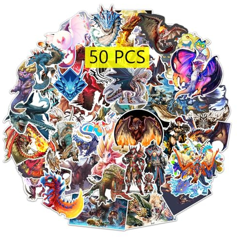GTOTd Monster Game Stickers Aufkleber (Große Größe 50 Stück) | Game Rollenspiel Geschenke Merch für Laptop Wasserflasche Telefon Zubehör Auto Stoßstange Fenster Helm Dekor Teens