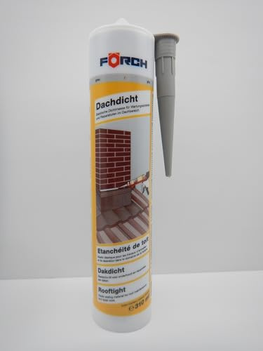 Förch Dachdicht grau Dichtstoff Elastische Dichtmasse Dach Schornstein 310ml
