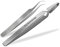 InstrumenteNrw Premium Zeckenpinzette Zeckenzange Edelstahl Zecken Pinzette Hunde Katzen rostfreier Qualitätsstahl (Silber 2er Set)