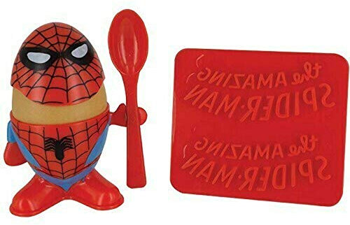 Marvel comic gifts PP3447MC Marv Comics Spiderman Egg Cup, Plastique, Multicolore, 14 x 20 x 6 cm