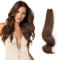 ABH AMAZINGBEAUTY HAIR Tape In Extensions Echthaar Remy haarverlängerungen Tape in 50g 20 Stück Tape Extension Angebracht Skin Weft Unsichtbar Nahtlos Wiederverwendbar Walnussbraun #3 55 cm