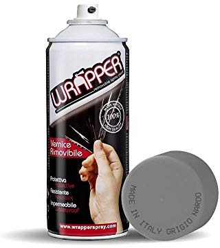 Wrapper 400WRAPPER7105 Peinture Aérosol Pelable, Gris Nardo, 400ml