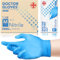 AIESI® Guanti in Nitrile monouso senza polvere azzurri per uso professionale DOCTOR GLOVES (Confezione da 1000 pezzi) taglia M
