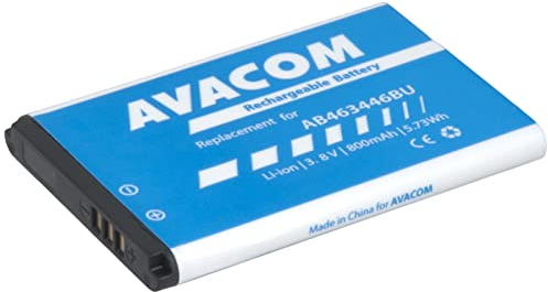 Avacom Batterie de téléphone Portable Samsung X200, E250 Li-ION 3, 7 V 800 mAh (Remplacement AB463446BU), GSSA-E900-S800A