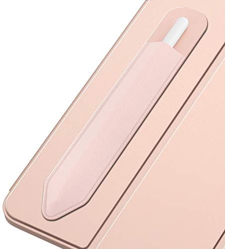MoKo Portapenne Adesivo Adatto per Apple Pencil PRO/USB-C, Apple Pencil di 1a/2a Gen., Tasca Elastica per Penna Custodia Adesiva Attaccata alla Custodia Pad per Penne Stilo, Oro Rosa