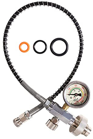Geieold RüSten Sie Den 24-Tankstellen-Ladeadapteradapter Von Tauchflasche mit DIN-232/300-Bar-Anschluss für die PCP-LuftnachfüLlung