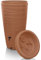 YourCasa Regentonne 240 Liter [Wave Design] Regenfass Frostsicher aus Kunststoff - Regenwassertonne mit Wasserhahn - Regenwassertank Garten Regenwassersammler Wasserfass Regentonne schmal (Terracotta)