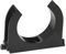 SOMA Rohrclip aus Kunststoff, schwarz, 50 mm, 28 Stück, Klemmschelle, Rohrklemme, UV-Beständig
