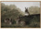 InSimSea Gerahmte Wandkunst für Wohnzimmer, Leinwanddruck, Osterdekoration, Wandkunst, drei Kaninchen, Vintage-Wandkunst, Tierlandschaft, Osterhase, Ölgemälde für Schlafzimmer, Büro, Wanddekoration,