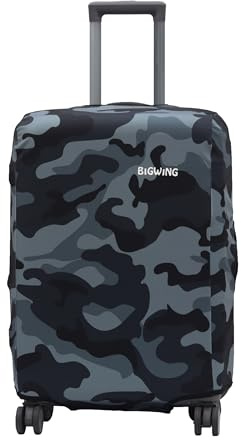 BIGWING Polyester kamouflage tryck skyddande hårt bagage vagn väskskydd, passar endast på fiber - plastväska, Flerfärgad, 20 inch (55 cm) Trolley Bag Cover, Resetillbehör