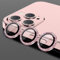 TOFINZO iPhone 13 Camera Lens Protector - Diamond Bling Tempered Glass 9H HD (Pink, iPhone 14 Pro Max)