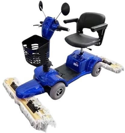 Walk Behind Manual Push Floor Sweeper Driving Electric Dust Cart, Commercial Floor, Property Factory Workshop, Cleaning Vehicle, Floor Scrubber Industrial sweeping machine(Blue)