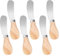 Giantree 6 pezzi coltello da burro piccolo, coltello da formaggio in acciaio inox, coltello spalmatore burro con manico in legno piccolo coltello da formaggio set coltello da dessert set coltello