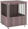 PawHut Dog Crate Furniture End Table, Pet Kennel for Small Dogs with Magnetic Door Indoor Animal Cage, Purple, 60 x 55 x 70 cm