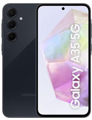 Samsung Galaxy A35 5G, Factory Unlocked Android Smartphone, 256GB, 8GB RAM, 2 day battery life, 50MP Camera, Awesome Navy (UK Version) (Renewed)