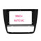 Adaptador de marco de Fascia de pantalla grande 2 DIN Car Audio 9 INVH/apto for BMW 1 serie 2005-2012 Kit de marco de panel de ajuste de reproductor de CD/DVD 2Din(Black)