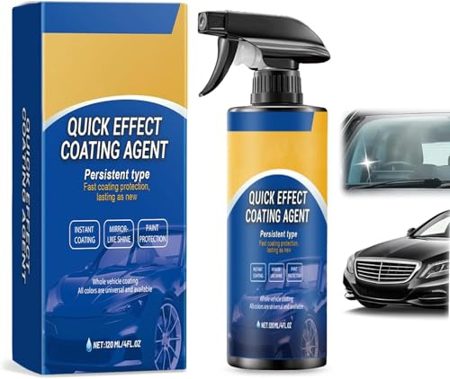 1 Stück Quick Effect Coating Agent –3 In 1 Hoher Schutz Schnelles Auto-Beschichtung Spray Auto, MultifunktionalesBeschichtungs-Erneuerungsspray, Nano Beschichtungs spray, füR Schutz(120ml *1)