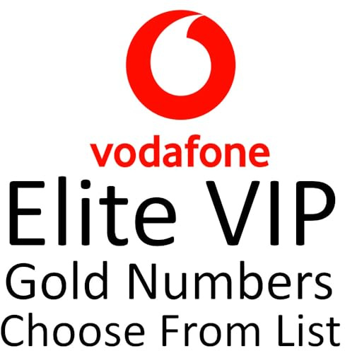 Vodafone Gold Mobile Number – Easy to Remember VIP Business SIM Card – Premium UK Phone Number (Diamond/Platinum/Silver Options)