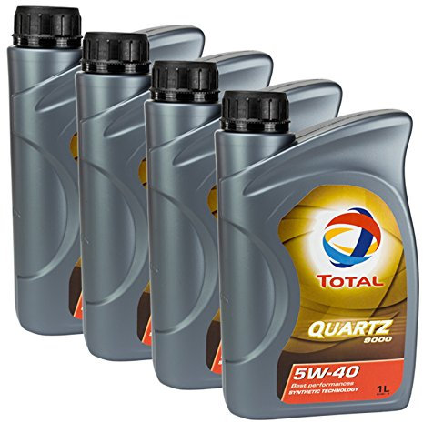 4x MOTORÖL TOTAL QUARTZ 9000 5W-40 1L
