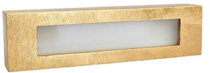 Lindby Gips Wandlampe in Gold, Up- and Downlight Effekt Wandleuchte 2 flammig für Wohnzimmer Esszimmer Küche Flur Gipsleuchte Wand innen IP20