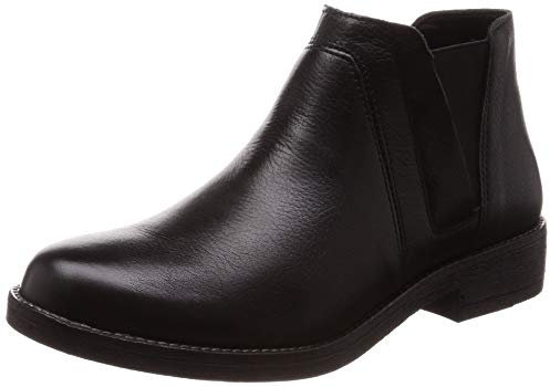 Clarks Mädchen Demi Beat Biker Boots, Schwarz Black Leather, 35.5 EU
