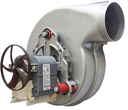 Easyricambi Motore estrattore aspiratore fumi per Stufa a Pellet EBM RLH120/3800A17-3038LH-463 Lungo: 184mm Bocchetta: 60mm