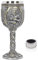 Mittelalter Wikinger Ritter Kelch Weinkelch Gothic Metall Tasse Trinkgefäß mit Weintropfring für König/Queen's Party Dekorationen Hochzeit Requisite