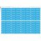 Indigos UG - Namensaufkleber Kinder Schule - 300 Sticker 36x7 mm - hellblau - personalisiert mit Wunschname - Etiketten für Schulheft, Schultüte, Federmappe, Stifte, Kindergarten