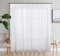 SIMPVALE 2er Set Vorhang durchsichtig Einfarbig Voile-Vorhänge mit Schienenhaken für Gardinen Schlafzimmer Wohnzimmer Balkon, Weiß, 140X260 cm