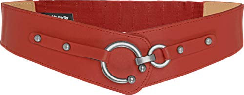 BlackButterfly Vintage Regolabile Fibbia Elastico Girovita Cintura (Rosso, XL)