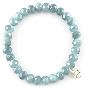 Lizas Schmuckarmband blau Armband Perlenarmband verschiedene Modelle (hellblau groß)