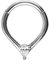 PIERCINGLINE Chirurgenstahl Clicker TROPFEN + KRISTALL Piercing Ring Nase Septum Ohr Helix Tragus Silberfarben